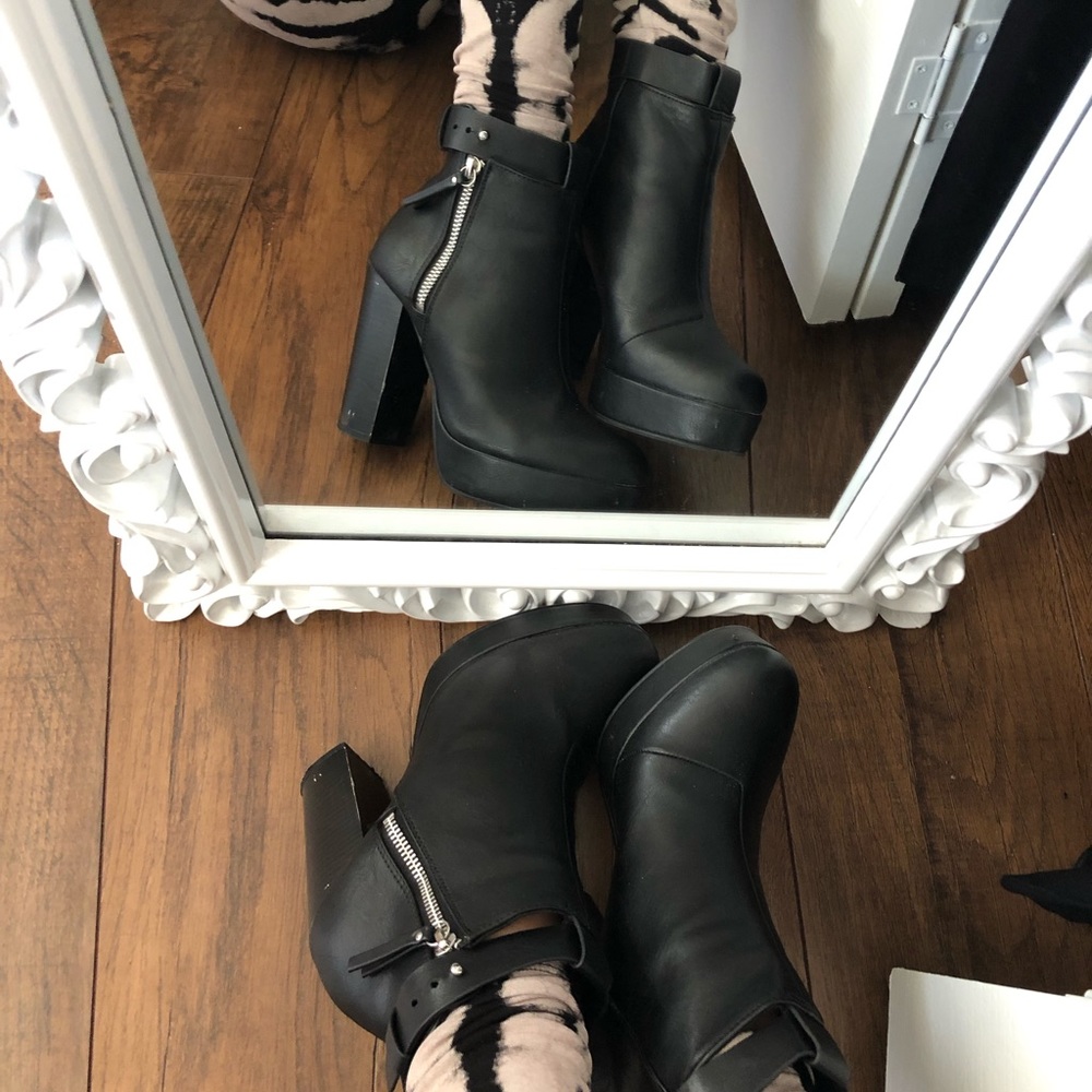 H&M Black Booties